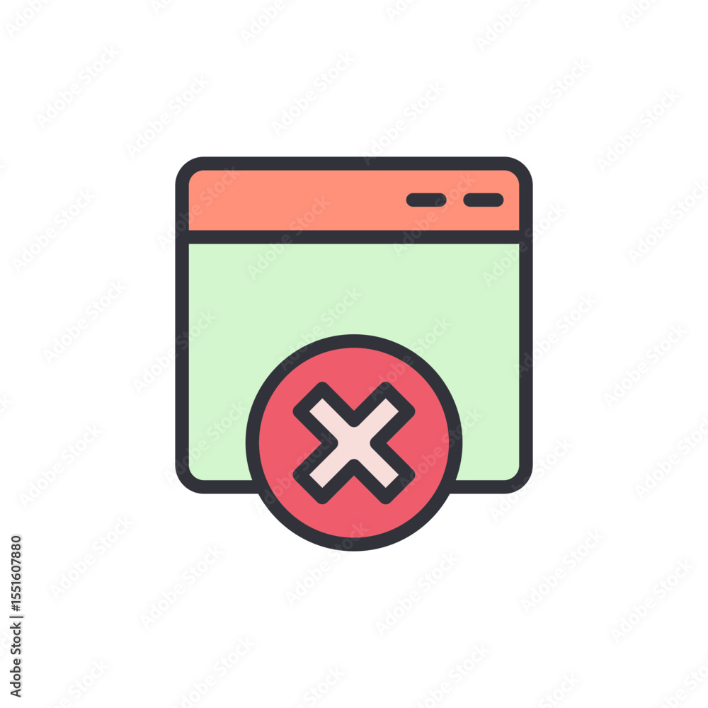 Poster window with an error message pop up displayed on a screen