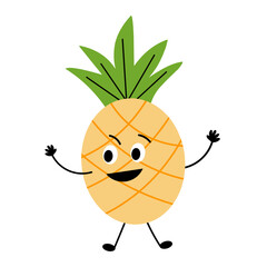 vector illustration pineapple character