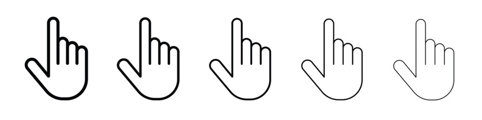 Hand pointer icon vector, Symbol, logo illustrations