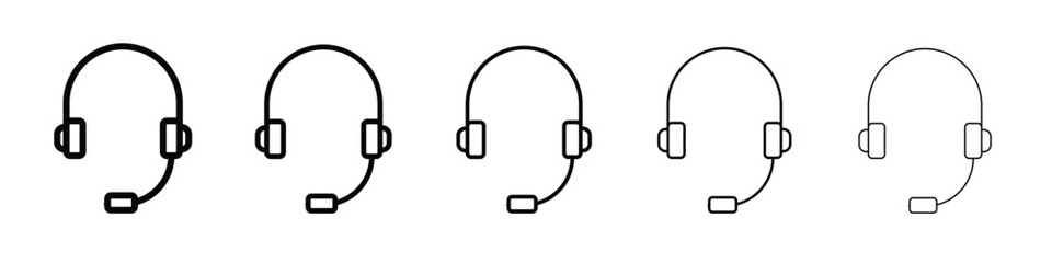 Headphones icon vector, Symbol, logo illustrations