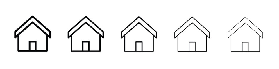 Home icon vector, Symbol, logo illustrations