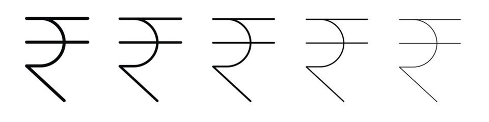 Indian rupee icon vector, Symbol, logo illustrations