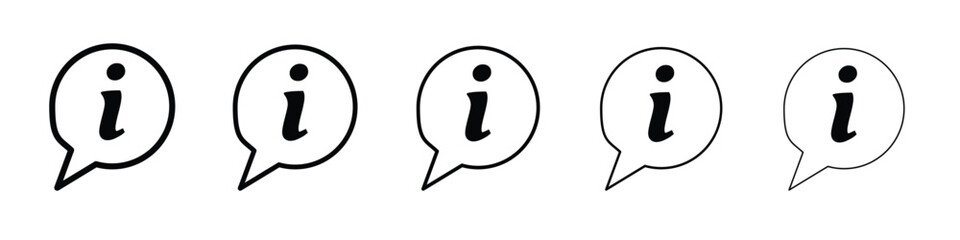 Info icon vector, Symbol, logo illustrations