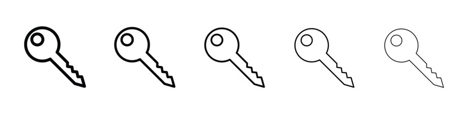 key icon vector, Symbol, logo illustrations