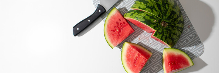 Juicy watermelon wedges beckon under summer's sunlight, capturing a slice of midsummer revelry and International Picnic Day delight