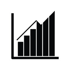 business graph with arrow