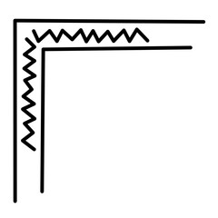 Chinese frame corner vector