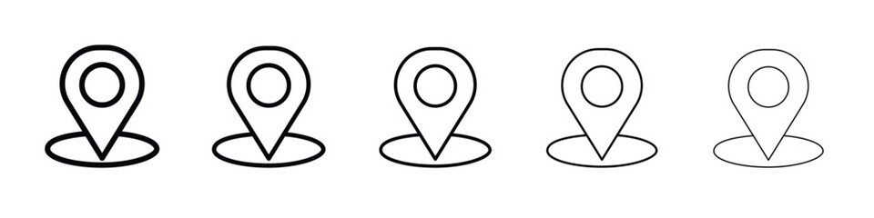 Map marker icon vector, Symbol, logo illustrations