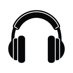 headphones icon on white background