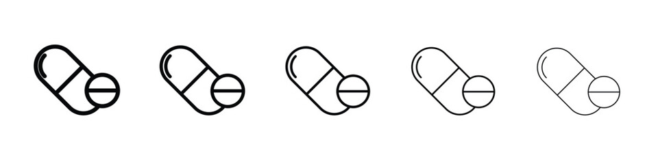 Medicine pills icon vector, Symbol, logo illustrations