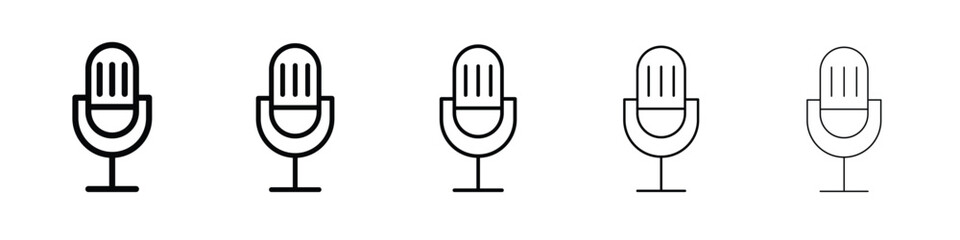 Microphone icon vector, Symbol, logo illustrations