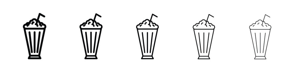 Milk shake icon vector, Symbol, logo illustrations