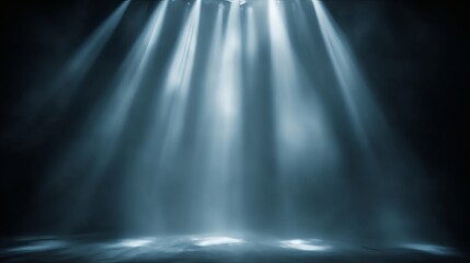 Light Beam on Stage with Smoke