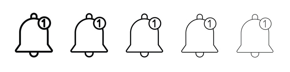 Notification bell icon vector, Symbol, logo illustrations