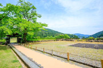 初夏の一乗谷朝倉氏遺跡　福井県福井市　Ichijodani Asakurashi Ruins in early...