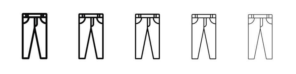 Pants icon vector, Symbol, logo illustrations