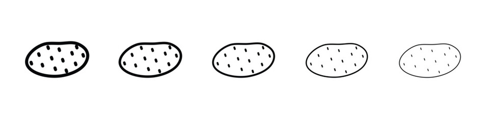 Potato icon vector, Symbol, logo illustrations