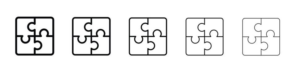 Puzzle piece icon vector, Symbol, logo illustrations