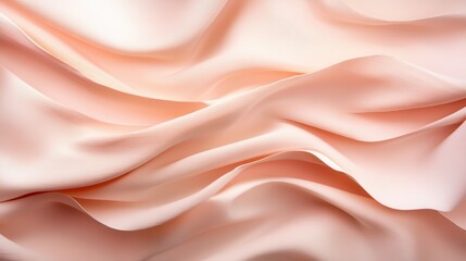 Obraz premium An elegant and soft texture of cascading pink silk fabric, capturing the essence of luxury, smoothness, and delicate beauty in a gentle wave of fabric flowing gracefully.