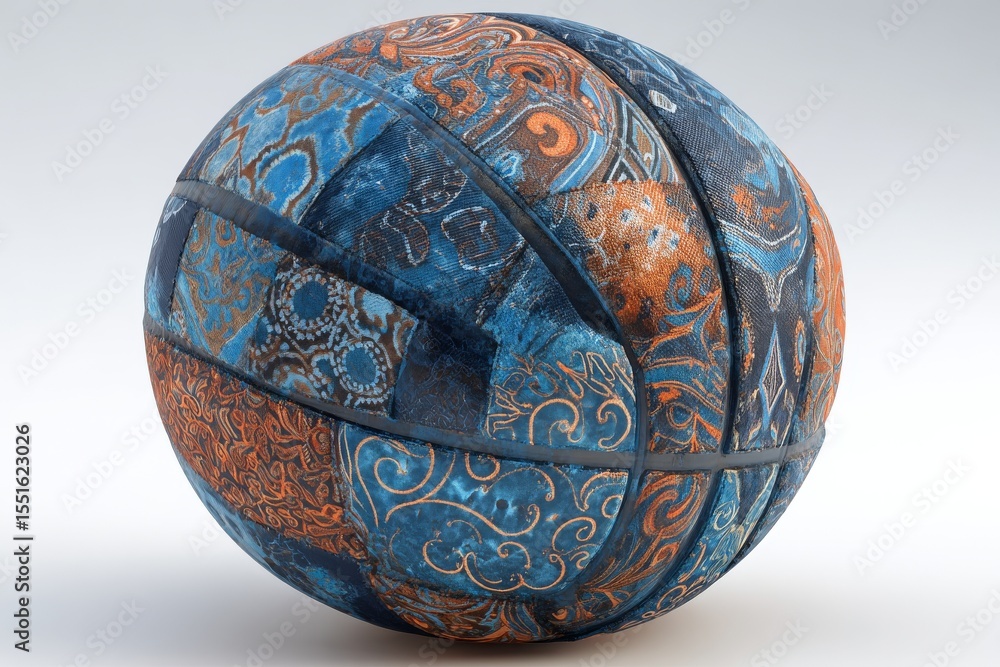 Poster a dazzling, orb-like structure composed of a myriad of patterns and a diverse palette of colors