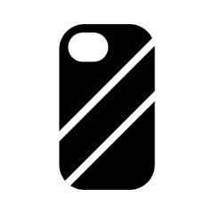 vector black phone case icon 