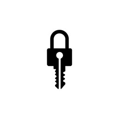 Key and lock logo