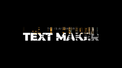 Title Animator Digital Glitch 01