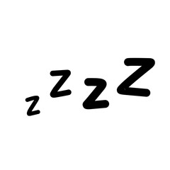 ZZZZ sleeping doodle icon 