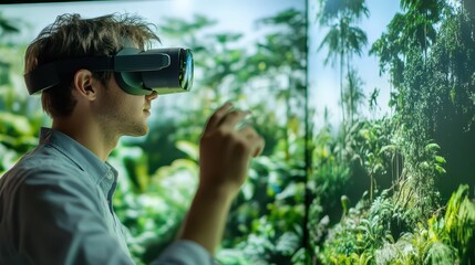 Researcher Using Augmented Reality to Explore Climate Change Impact