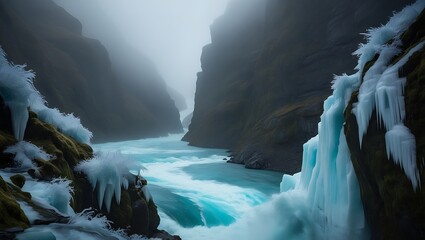 Glacial River Canyon