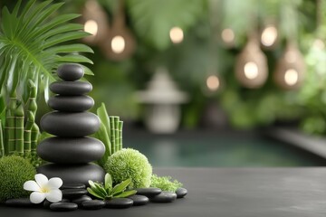 Obraz premium Finding solace in the gentle fusion of physical exercise and spiritual practice