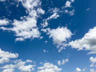 blue sky with white clouds background design