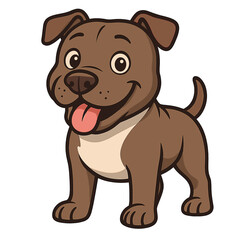 Happy Pup Paws: Brown & White Pup