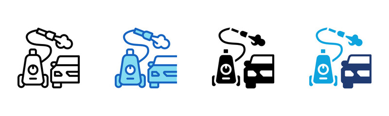 Fototapeta premium Pressure Washer icon Multi Style Vector Illustration