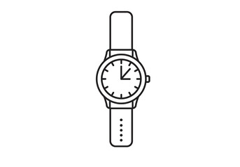 wristwatch isolated on white background