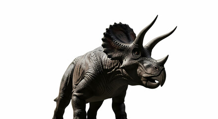 Fototapeta premium Powerful Triceratops: A Detailed Rendering