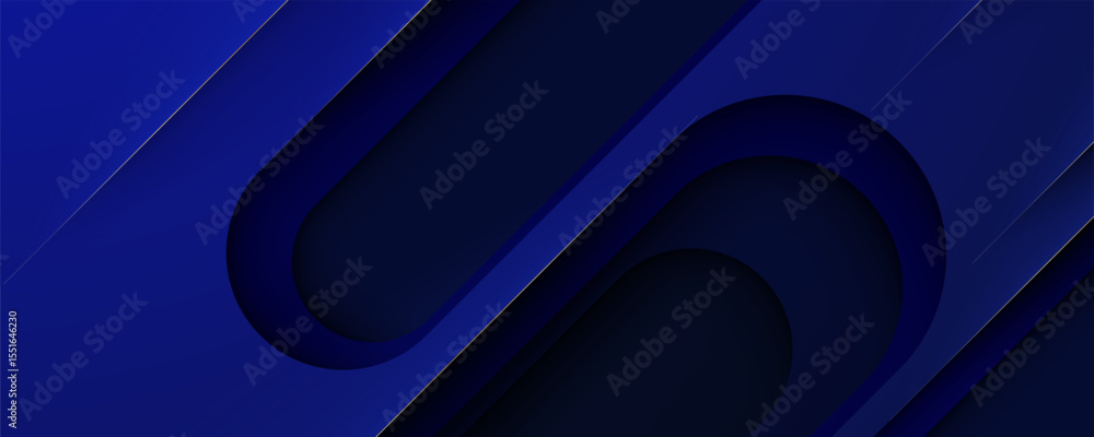 Canvas Prints abstract blue background with flowing lines and digital wave design