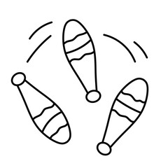juggling club icon vector