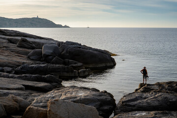 Corsica rocks and sea