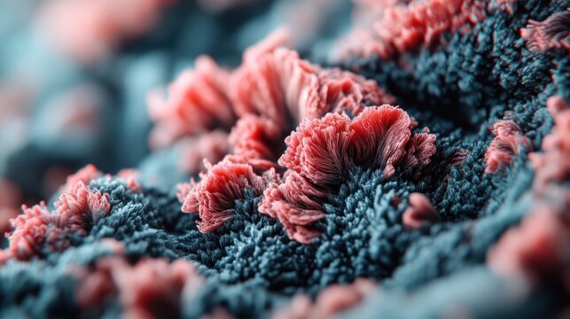 An intricate close-up of coral structures showcases vibrant colors and textures, representing diversity, beauty, and the wonders of nature in underwater environments.