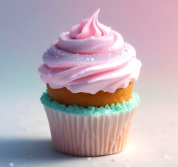 Illustration of small Cupcake with Edible Glitter