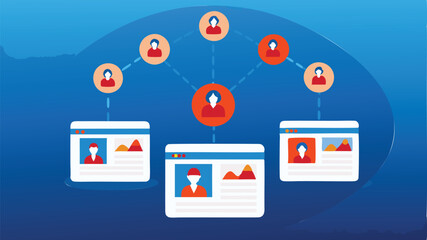 Hr Team Hiring Dashboard With User - AI Dashboard Vector