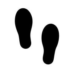 Footprints icon vector illustration