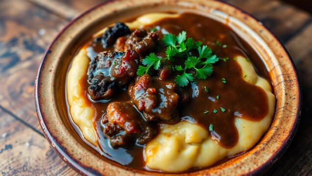 comfort food grillades and grits southern food cheese grits soul food hearty meal traditional southern dish savory breakfast slow cooked meat creole cuisine
