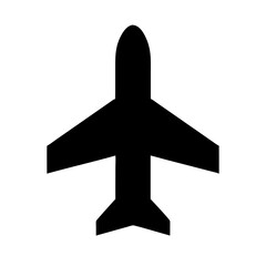 Plane silhouette icon vector illustration