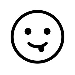 Playful face icon vector illustration