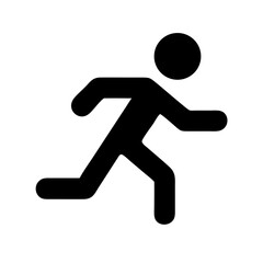 Running person icon vector illustration