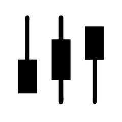 Audio equalizer icon vector illustration