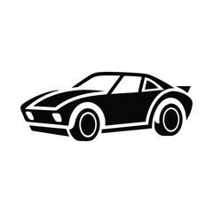 Fototapeta premium black and white race car