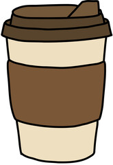 vector illustration of a hot drink